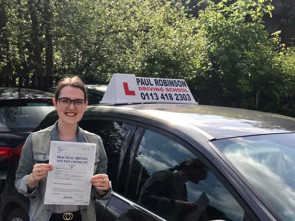 Beth Webb after learning with Paul Robinson Driving School