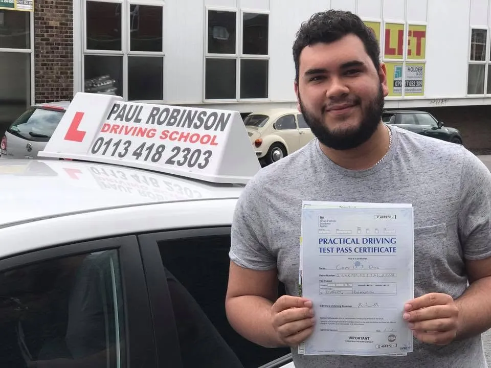 Curt Dyce after learning with Paul Robinson Driving School