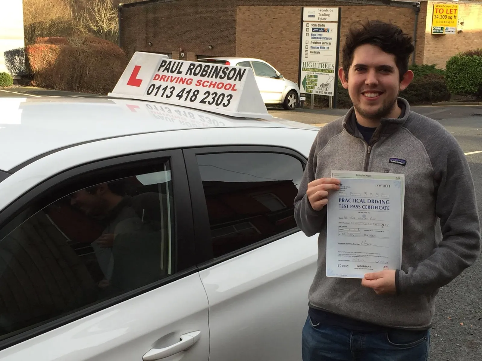 Jack Ruck after learning with Paul Robinson Driving School